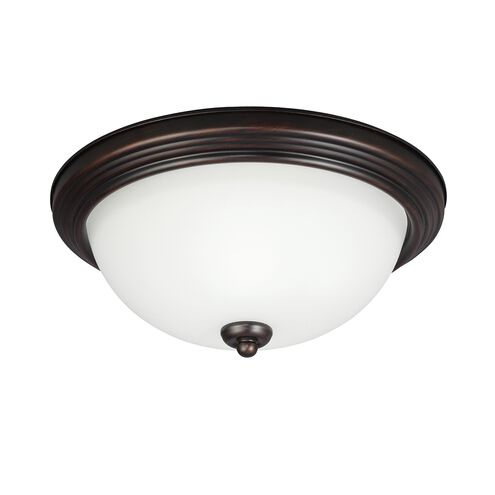 Geary 3 Light 15.25 inch Bronze Flush Mount Ceiling Light