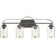Market Square 4 Light 28 inch Oil Rubbed Bronze Vanity Light Wall Light