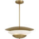 Solara 4 Light 23.75 inch Legacy Brass Pendant Ceiling Light
