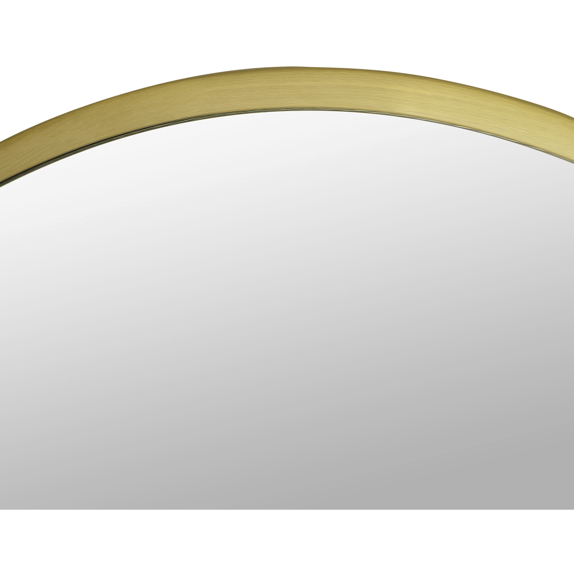 Parga 36 X 36 inch Clear and Satin Brass Wall Mirror