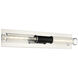 Tubo Wall Sconce Wall Light in Matte Black and Chrome