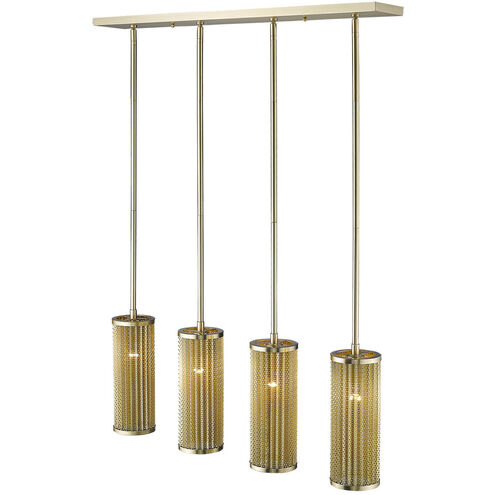 Basetti 4 Light 5 inch Gold Pendant Ceiling Light