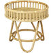 Tika 22 X 22 inch Natural Accent Table