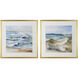 Cameron Multi - Blue and White and Cream and Tan Wall Art