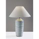 Catalina 25 inch 100.00 watt Light Blue Ribbed Ceramic Table Lamp Portable Light