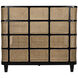 Porto Hand Rubbed Black Bed, Queen