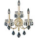 Century 3 Light 6 inch Black Pearl Wall Sconce Wall Light