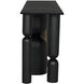 Figaro 71 X 17 inch Matte Black and Aged Brass Console