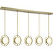 Spectr LED 62 inch Soft Brass Island Light Ceiling Light