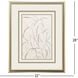 Delicate Leaves Beige and White and Neutral Framed Art, Propac