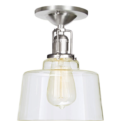 Union Square Buffy 1 Light 7 inch Satin Nickel Flush Mount Ceiling Light
