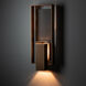 Shadow Box 2 Light 21.2 inch Coastal Bronze Outdoor Sconce, Large