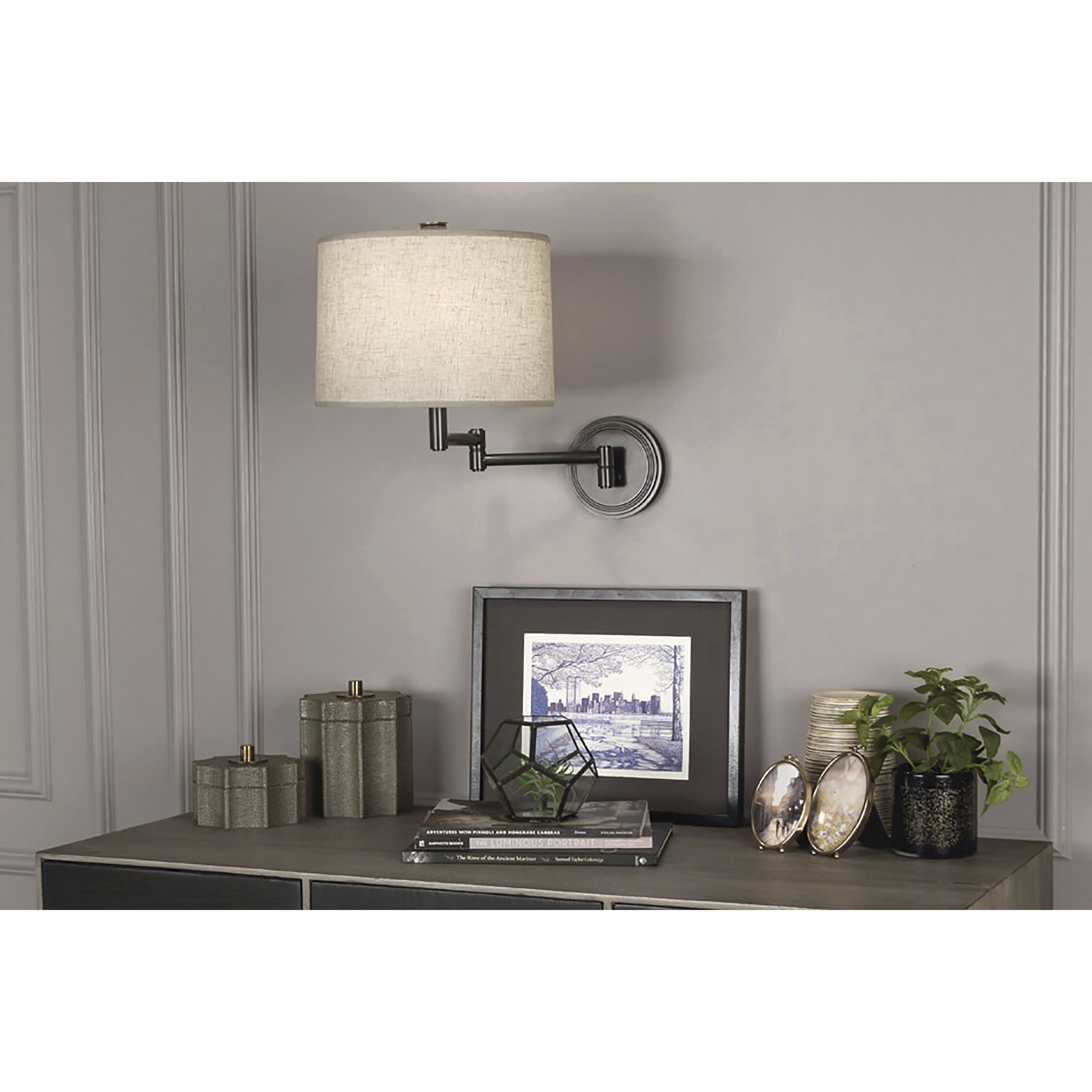 Sofia 11.5 inch 100 watt Deep Patina Bronze Wall Swinger Wall Light