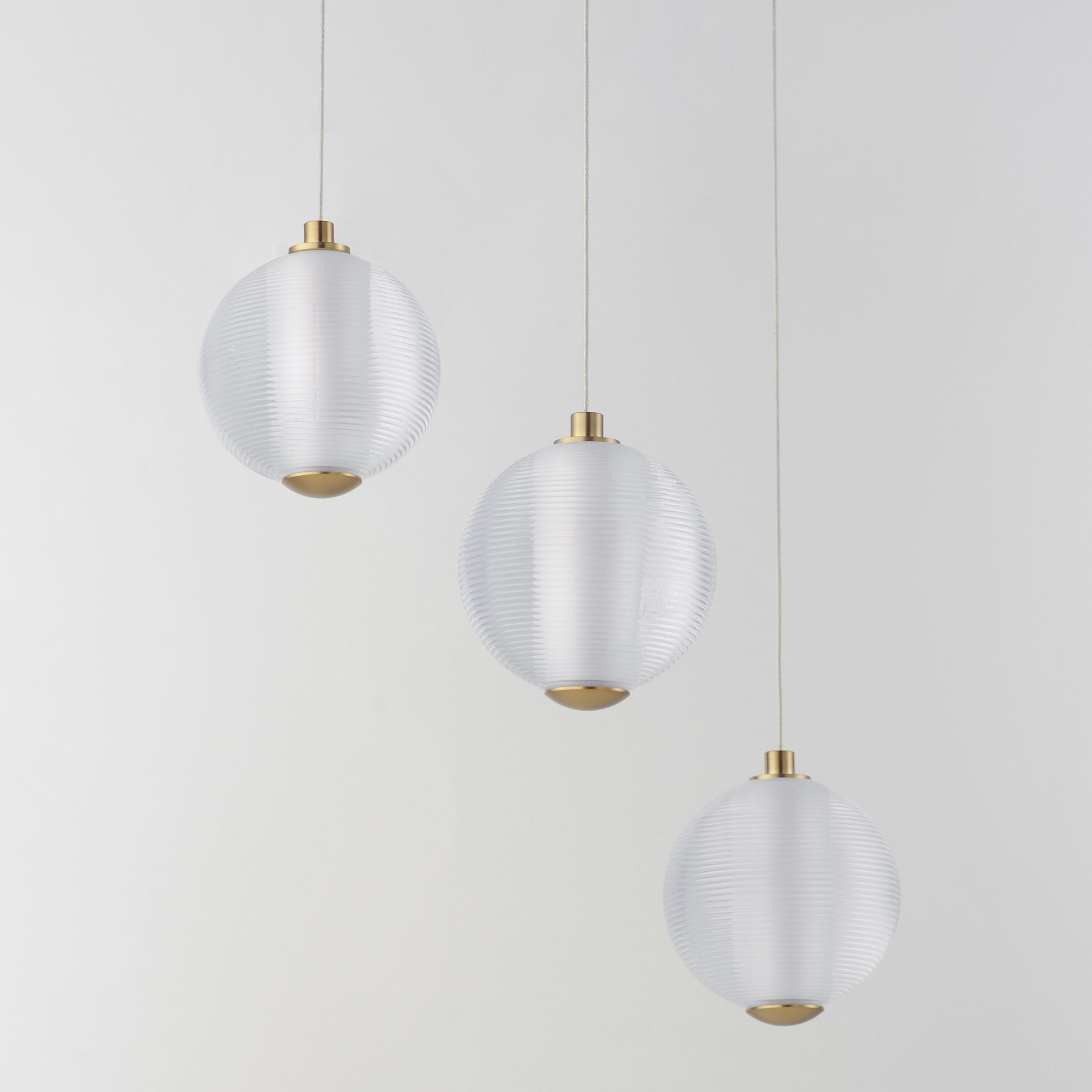 Rhythm LED 11.75 inch Gold Multi-Light Pendant Ceiling Light