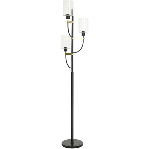 Firelite 70 inch 25.00 watt Black and Gold Floor Lamp Portable Light