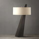 Obelisk 29 inch 100 watt Chestnut Table Lamp Portable Light