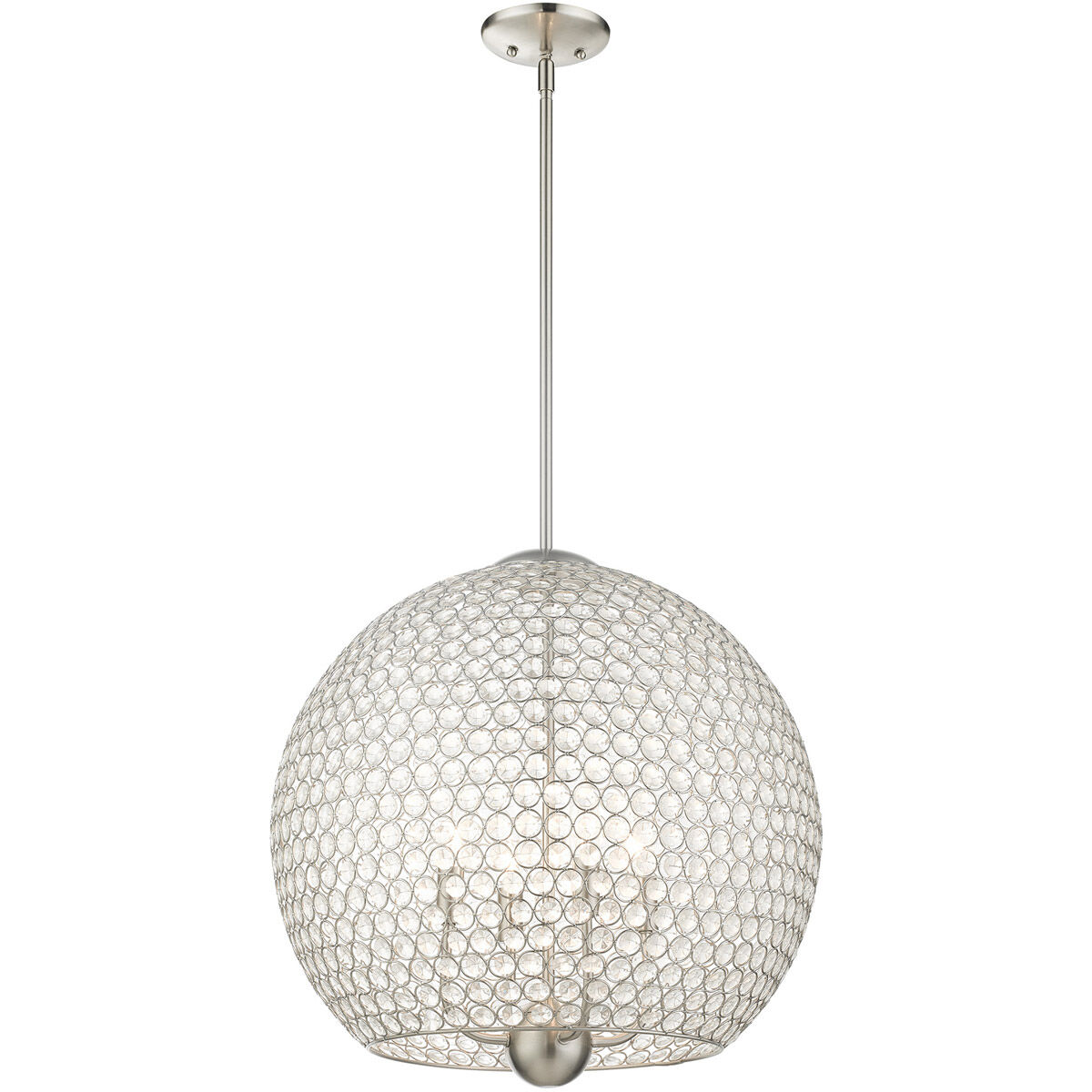 Oldwick 1 Light 8 inch Brushed Nickel Pendant Ceiling Light