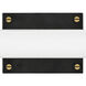 Rollins LED 18 inch Black with Heritage Brass Bath Light Wall Light in Black / Heritage Brass