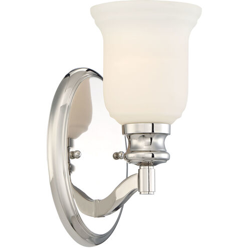 Audrey's Point 1 Light 13 inch Polished Nickel Bath Light Wall Light