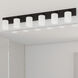 Merry 6 Light 48 inch Matte Black Bath Vanity Light Wall Light
