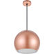 Kasey 1 Light 13 inch Honey Gold Pendant Ceiling Light