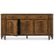 Sloane 78.5 X 22 inch Edwardian Brown Buffet, Wooden, 3-Door