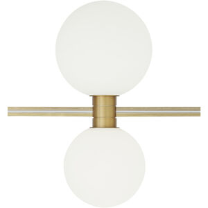 Sean Lavin Orbs Aged Brass Low-Voltage Track Head Ceiling Light, Integrated LED