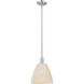 Downtown Urban Natural Ballston Dome 1 Light 9 inch Brushed Satin Nickel Mini Pendant Ceiling Light