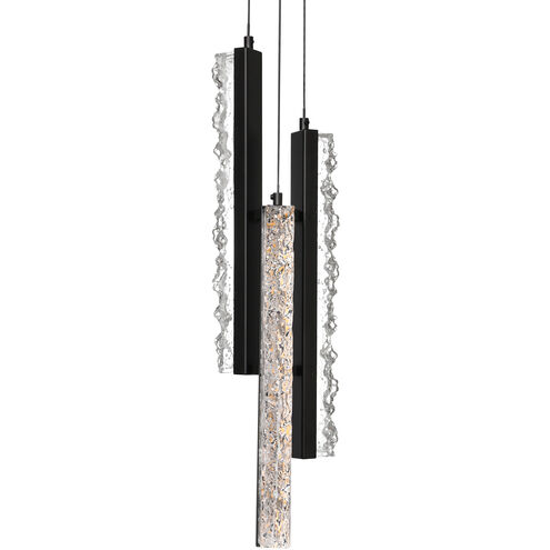 Stagger LED Black Mini Pendant Ceiling Light