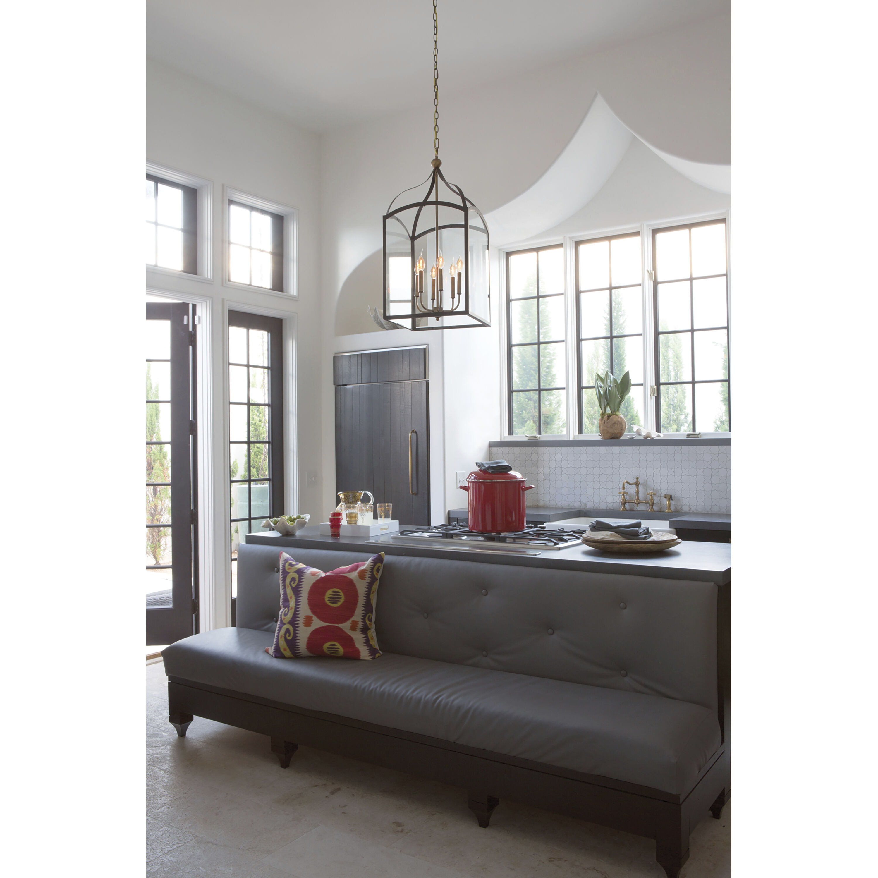 Clarendon 6 Light 16 inch Bronze with Heirloom Brass Indoor Foyer Light Ceiling Light