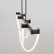 Cascata LED 45 inch Black and Brushed Brass Island Light Ceiling Light