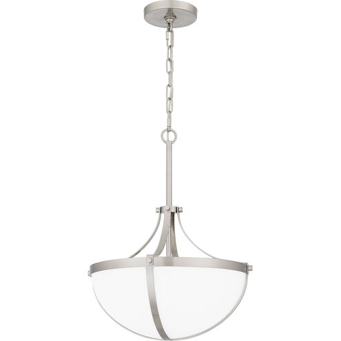 Antebellum 2 Light 14.75 inch Brushed Nickel Pendant Ceiling Light