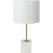 Hernando 25 inch 100 watt White Table Lamp Portable Light