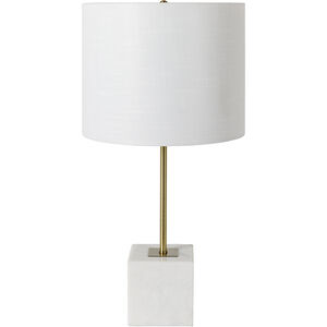 Hernando 25 inch 100 watt White Table Lamp Portable Light