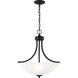 Geary 3 Light 18.63 inch Midnight Black Pendant Ceiling Light