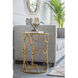 Twig 17 inch Brass Antique Side Table