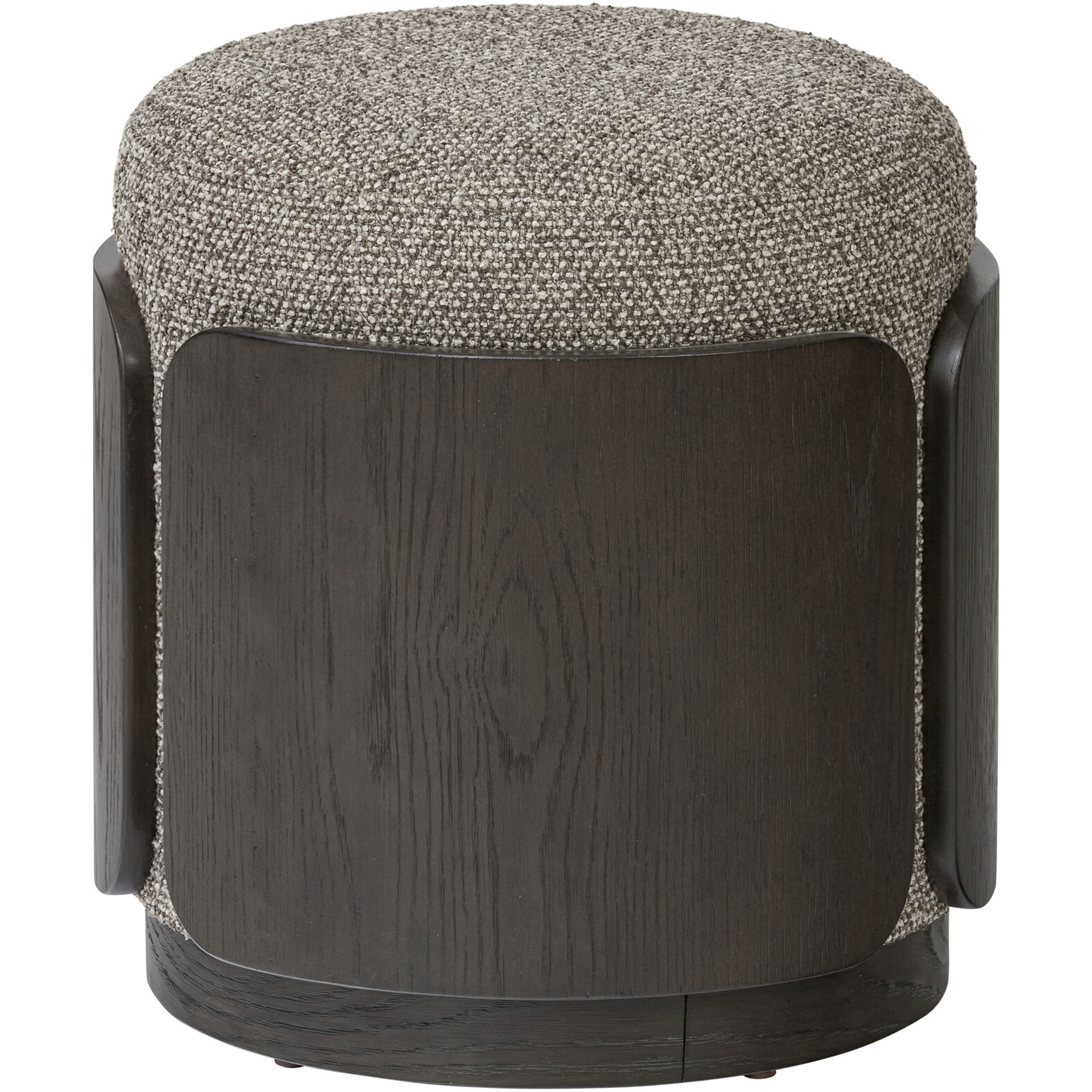 Hutton 18 inch Dark Brown Oak with Earth Ottoman