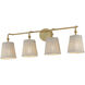 Baja 4 Light 33.25 inch Bathroom Vanity Light
