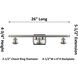 Ballston Bridal Veil 3 Light 25 inch White Polished Chrome Bath Vanity Light Wall Light
