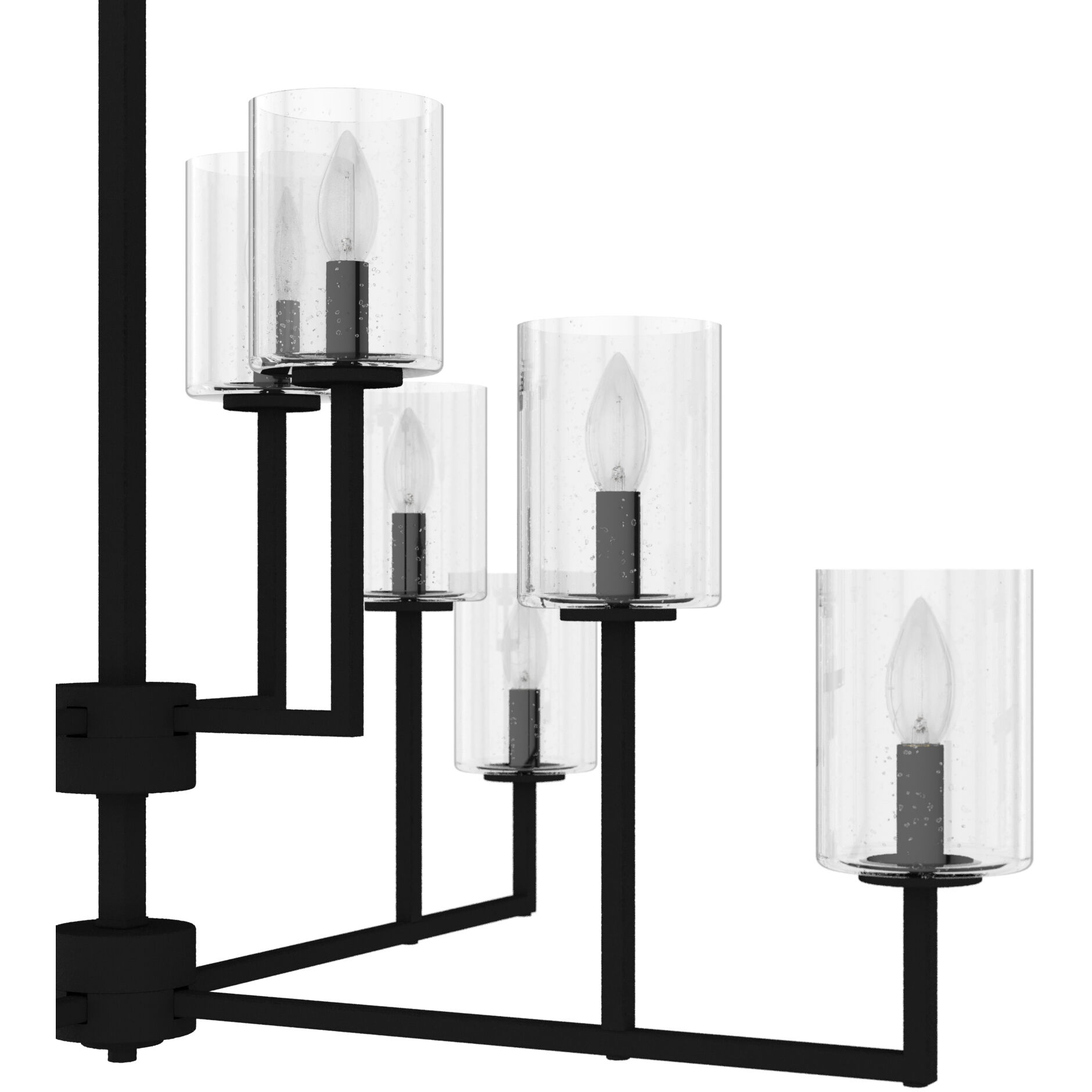 Kerrison 12 Light 40.5 inch Natural Black Iron Chandelier Ceiling Light