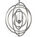 Brooks 4 Light 30 inch Antique Silver Pendant Ceiling Light