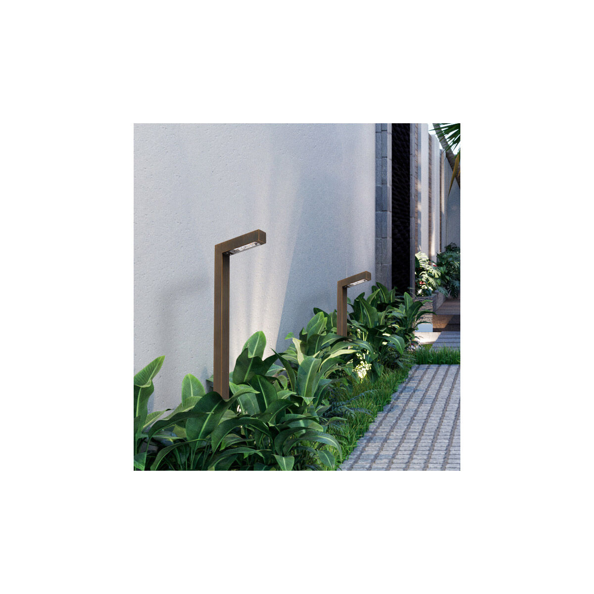 Aera 35.00 watt Antique Brass Landscape Linear Path Light