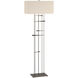Cavaletti 65.2 inch 100 watt Dark Smoke Floor Lamp Portable Light in Flax