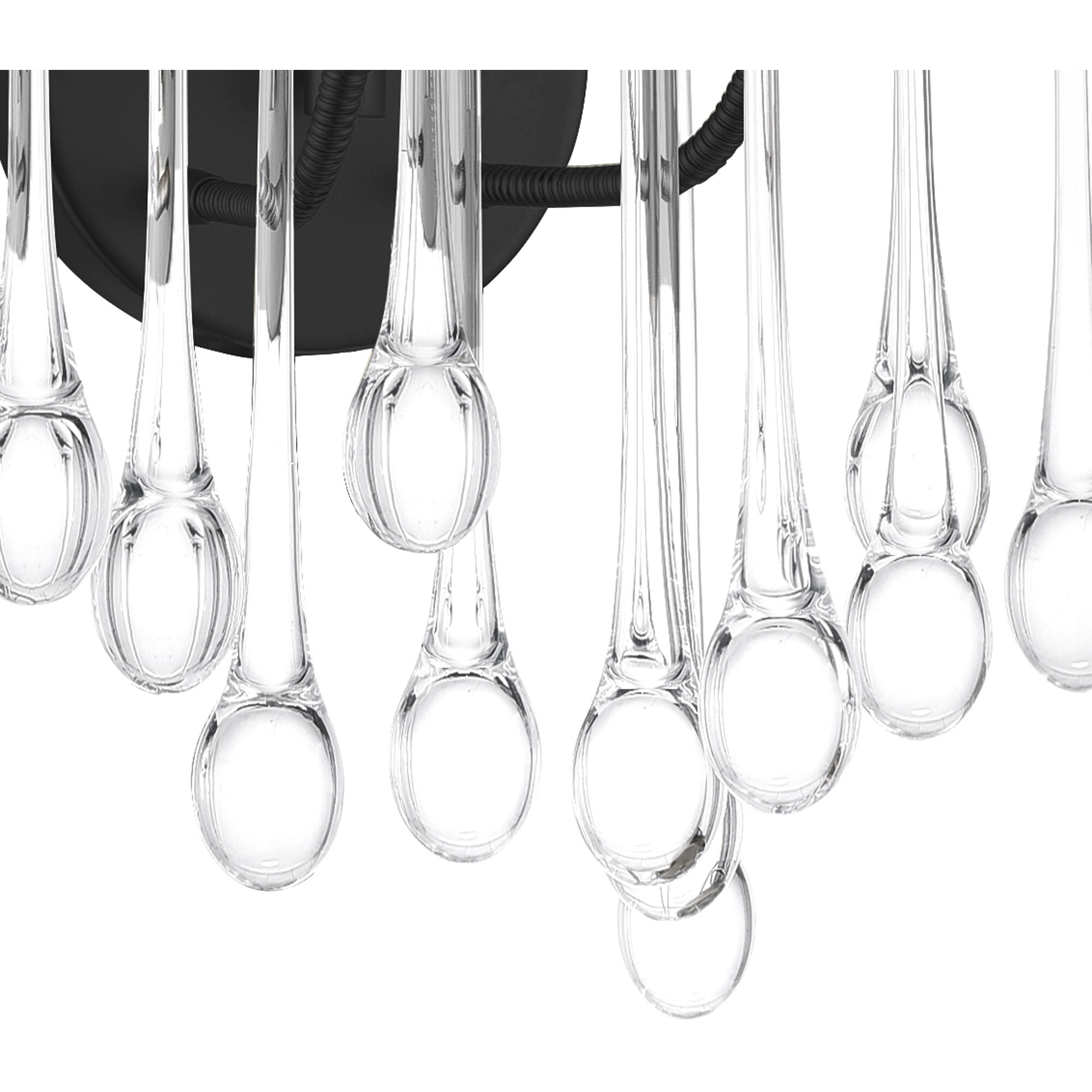 Anita 2 Light 10 inch Black Wall Light