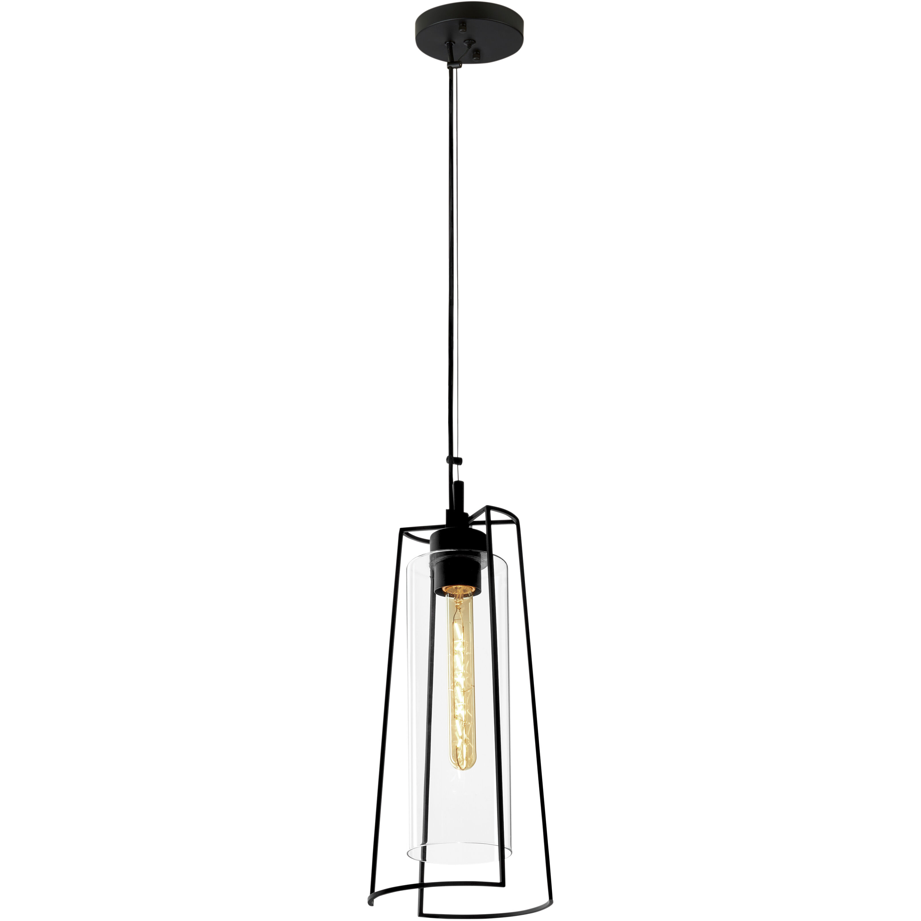 Cere 1 Light 6.75 inch Matte Black Outdoor Pendant