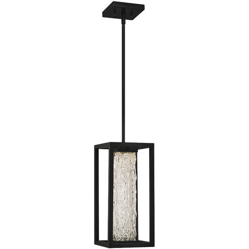 Ilya 1 Light 7 inch Satin Black Outdoor LED Pendant