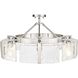 Aenon 6 Light 27.75 inch Pewter Semi-Flush Mount Ceiling Light