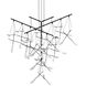 Suspenders LED 78.25 inch Satin Black Chandelier Ceiling Light