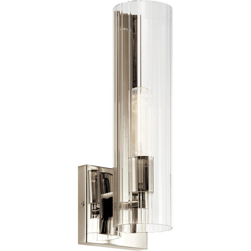 Jemsa 1 Light 4.75 inch Polished Nickel Wall Sconce Wall Light