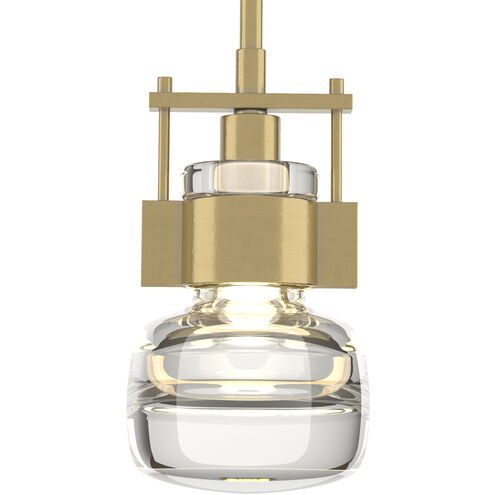 Cuff 1 Light 4 inch Modern Brass Mini Pendant Ceiling Light, Small